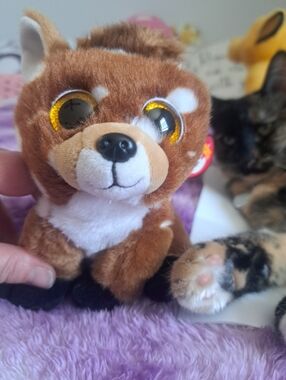 Plush Brown Small Pet Toy Deer - Soft Stuffed Animal TY